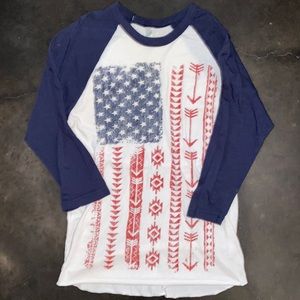 Womens baseball tee